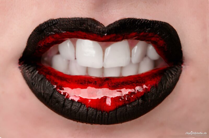 Sexy Lips Rot-Schwarz